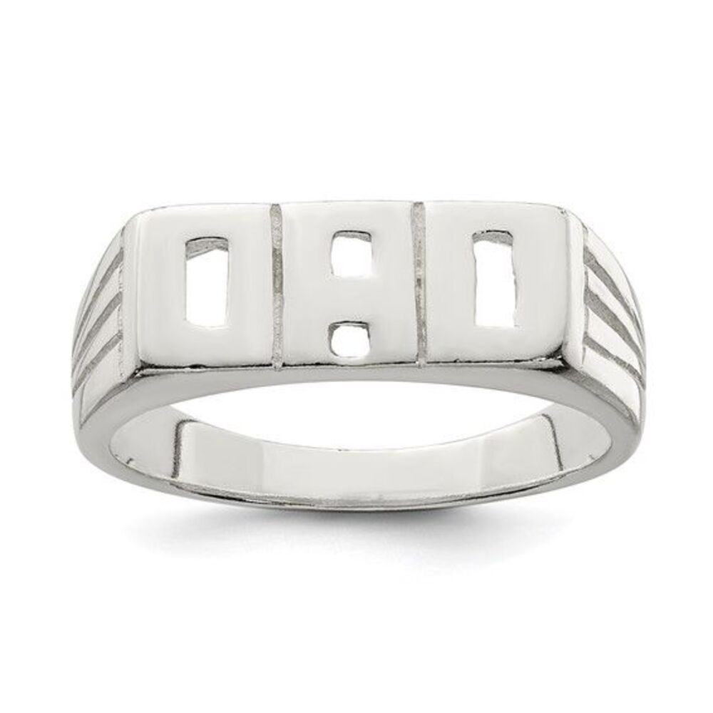 Kazi Luxury 925 Silver Solid Dad Ring For Father'… - image 1